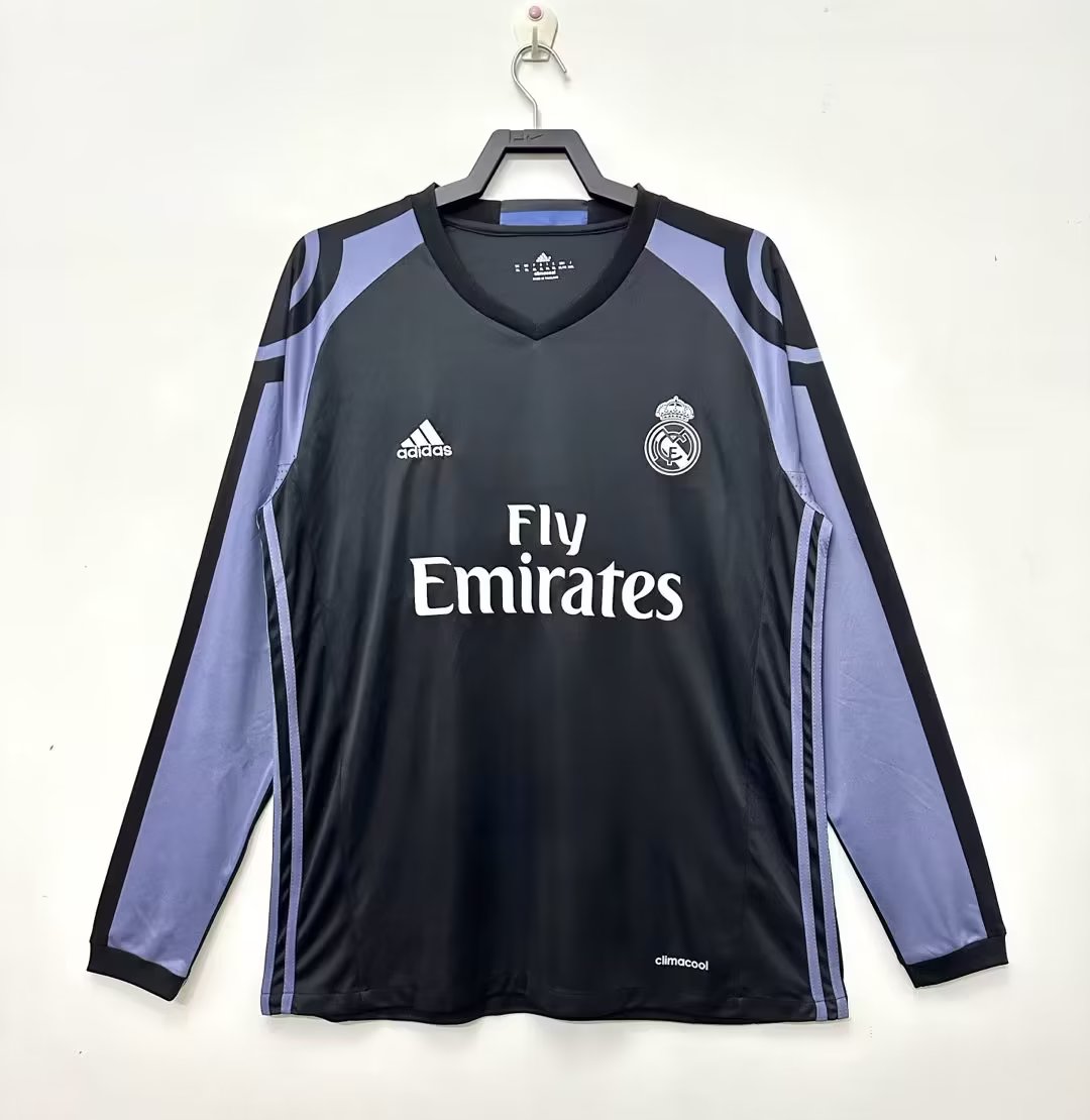 16-17 Real Madrid 2 Away Long Sleeves