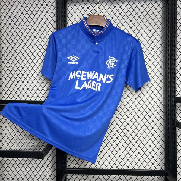 Rangers 1987/90 Home Retro Jersey - 图片 7