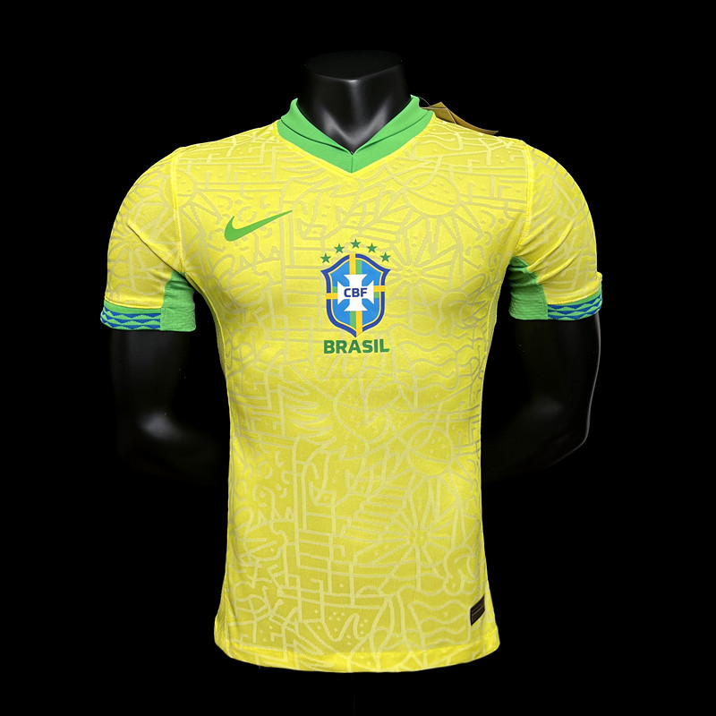 Brazil 2024/25 Home Jersey – Player Version