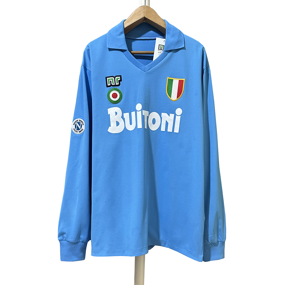 Long sleeves: 87-88 Napoli home