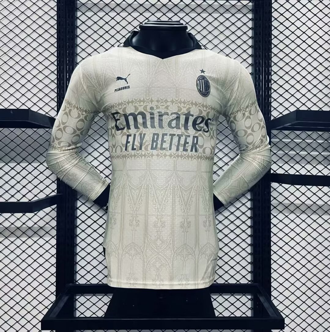 AC Milan 2024/25 Co-Branded Edition Long Sleeves Jersey Player Version