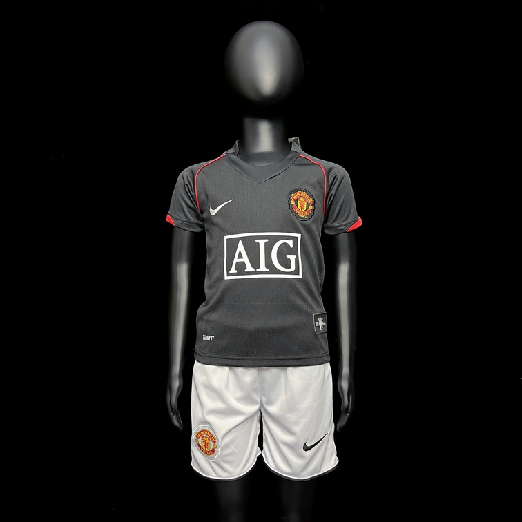 Retro 07/08 M-u Away Champions League kids