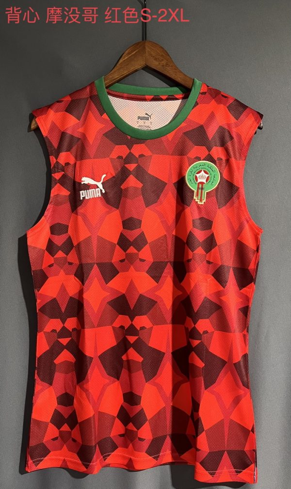 vest moroccan red
