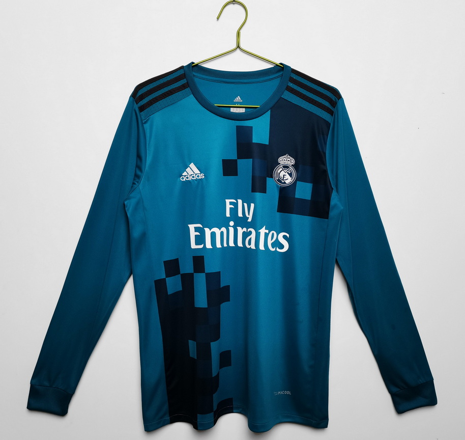 Long sleeve: 2017/18 Real Madrid 2 away retro