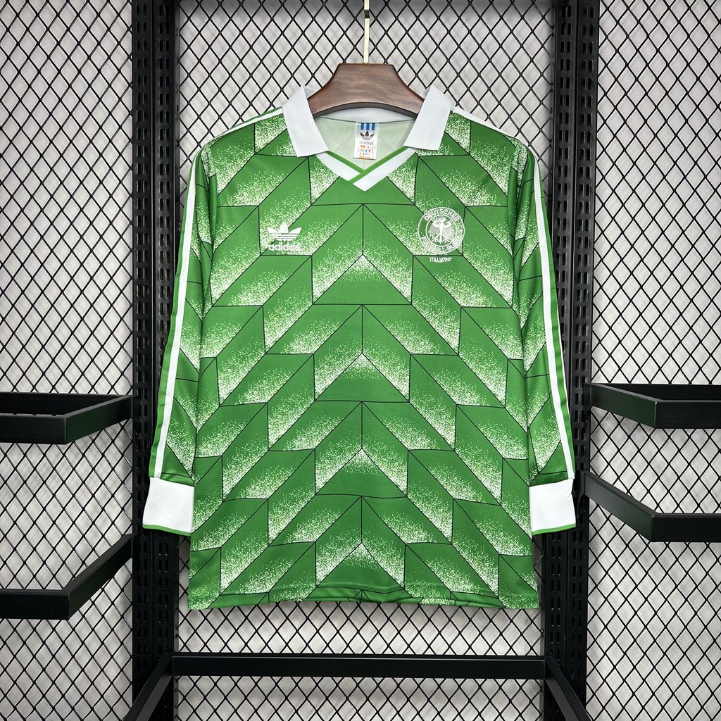 Germany 1990 Away Long Sleeve Retro Jersey