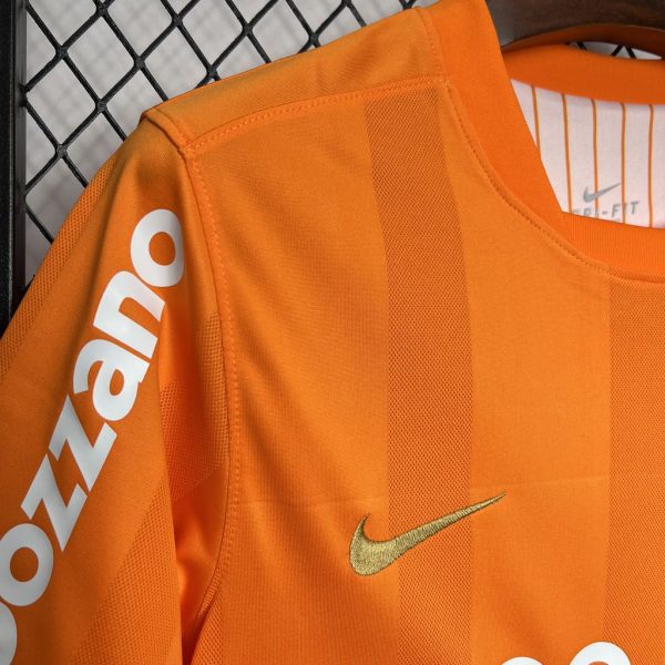 Corinthians 2010 Orange Color Retro Jersey - 图片 8