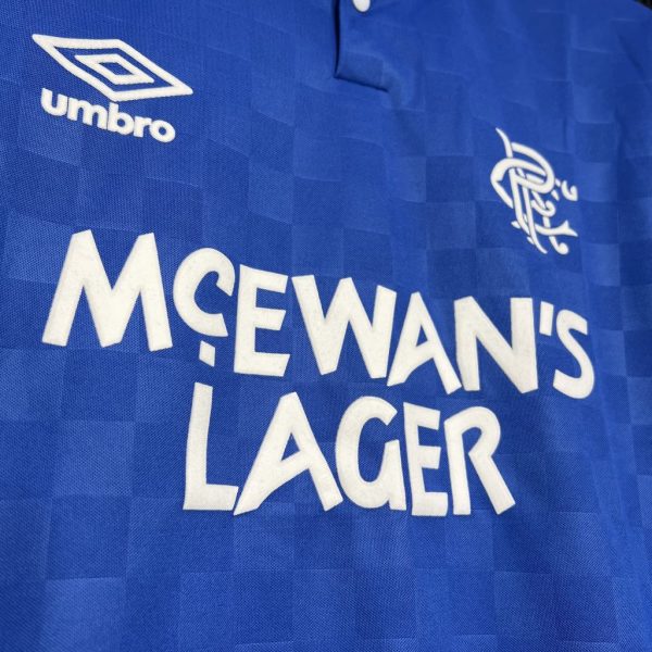 Rangers 1987/90 Home Retro Jersey - 图片 6
