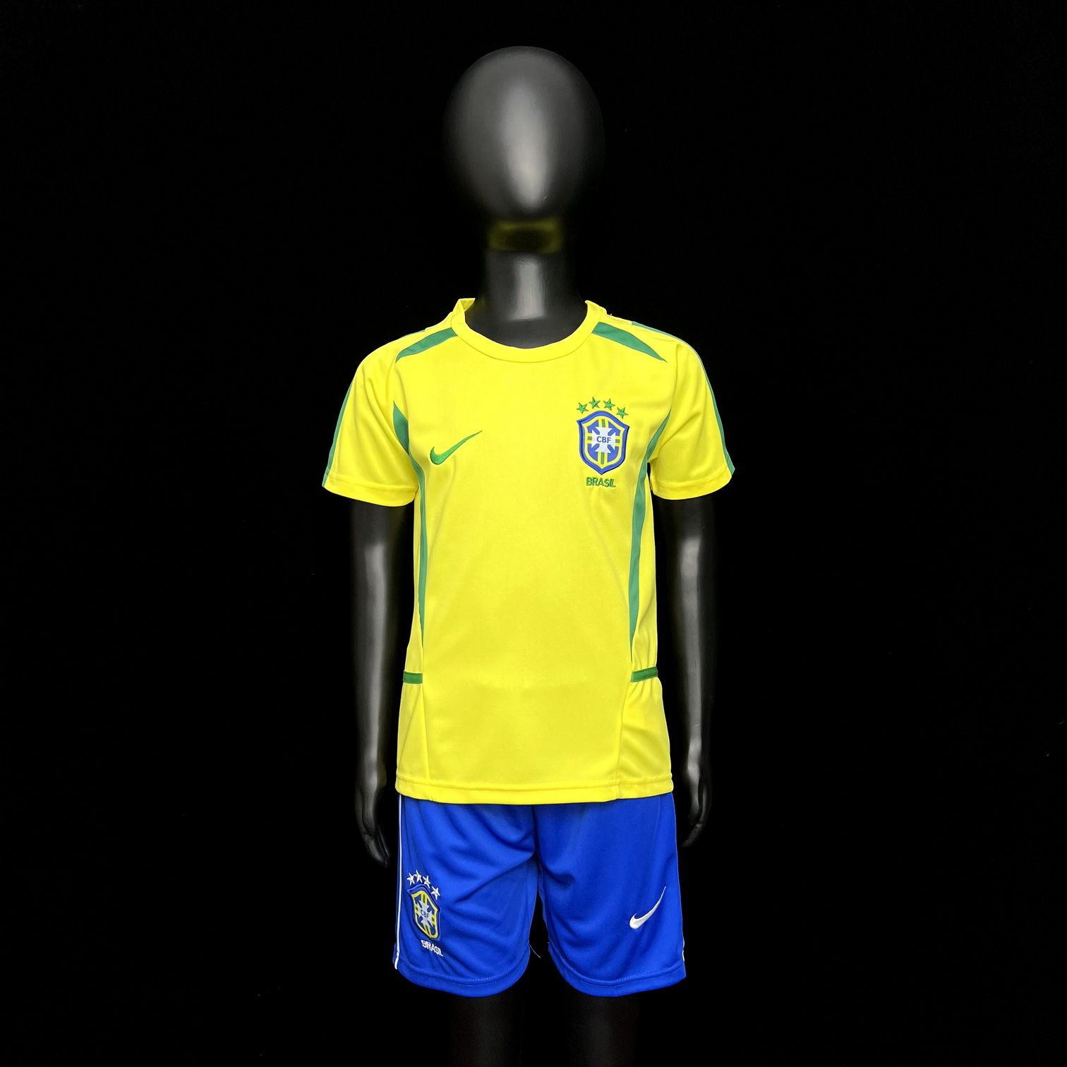 Retro 2002 Brazil home kids