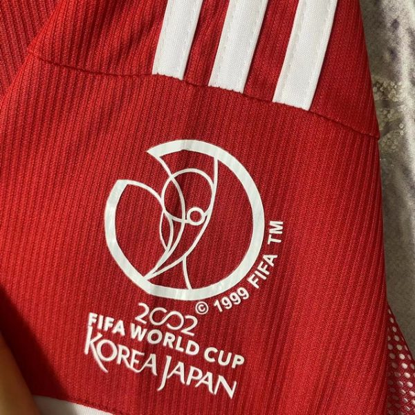 2002 China Team Away Short Sleeve - Red - 图片 5