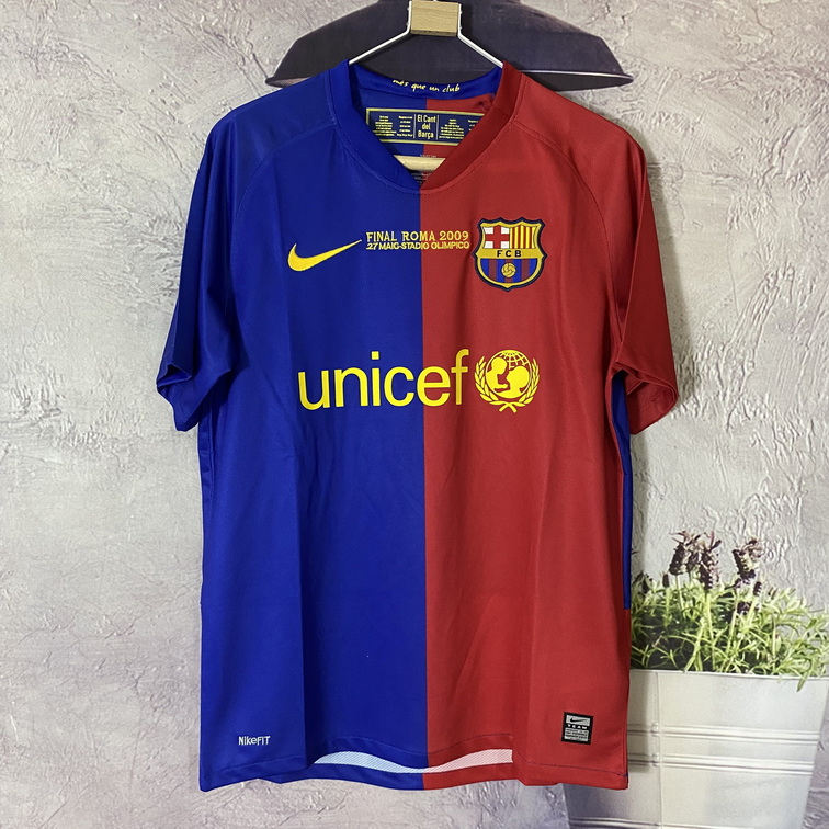 08/09 Barcelona Home Champions League Edition - Short Sleeve