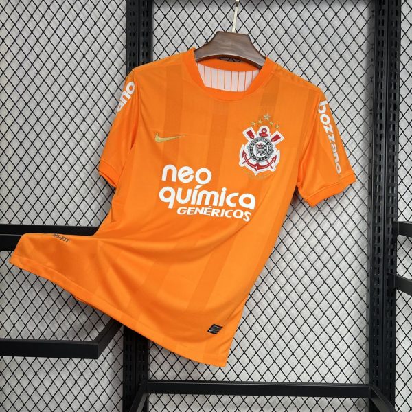 Corinthians 2010 Orange Color Retro Jersey - 图片 5