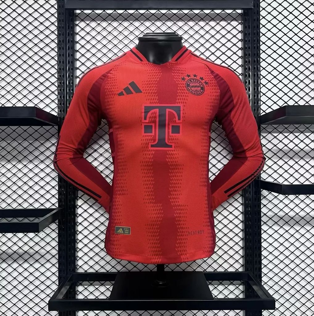 Bayern Munich 2024/25 Home Long Sleeves Jersey – Player
