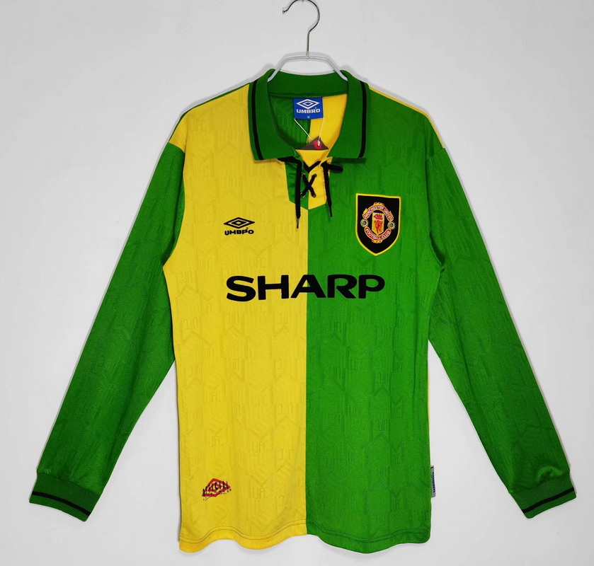 Long sleeves: 1992/94 season Manchester United 2 away