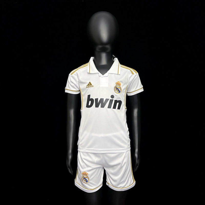 Retro Real Madrid 11/12 home kids