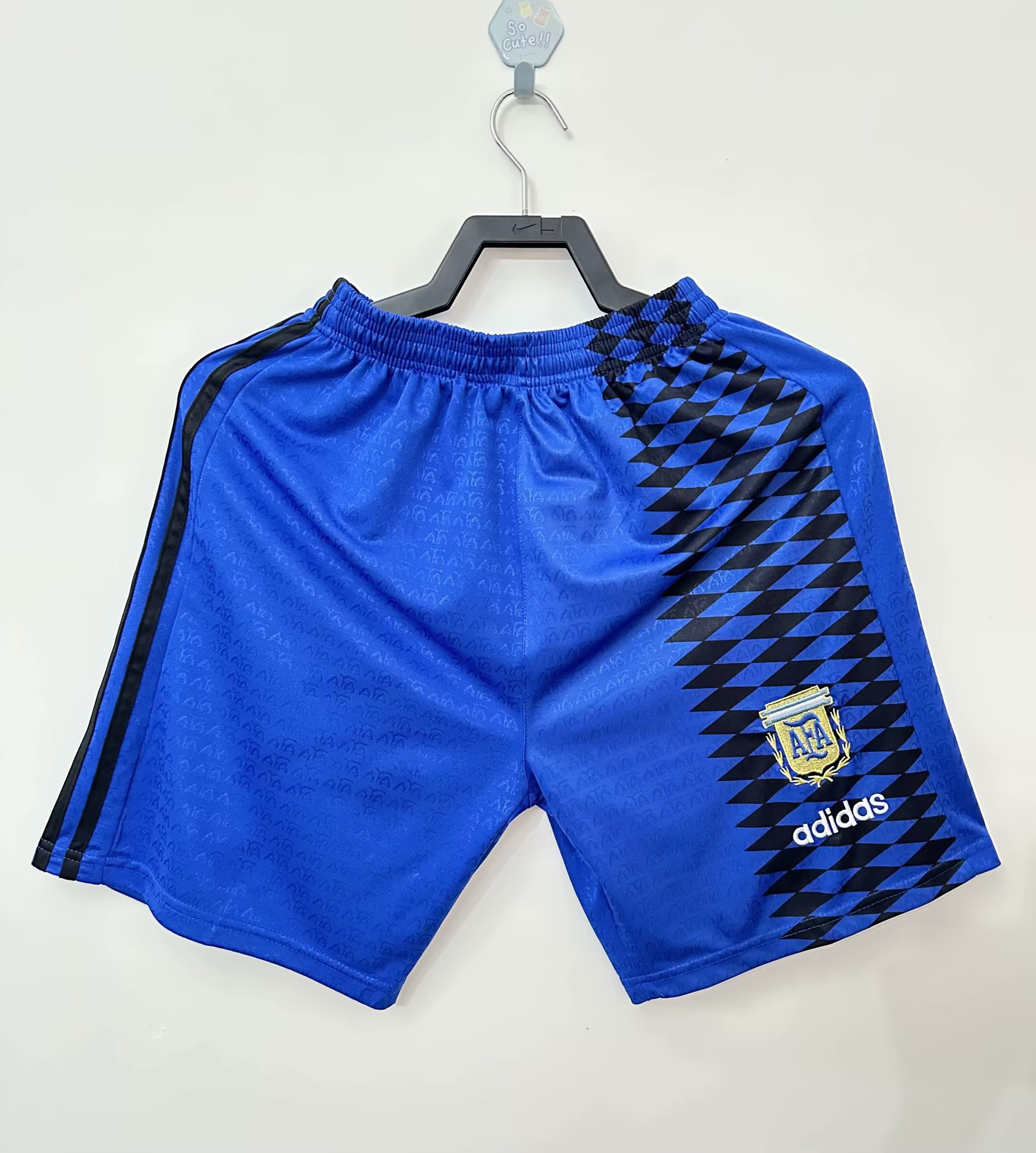 1994 Argentina away shorts jacquard fabric