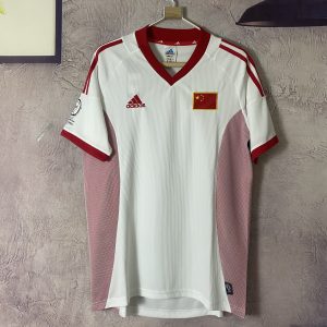 2002 China National Team Home Short Sleeve - White