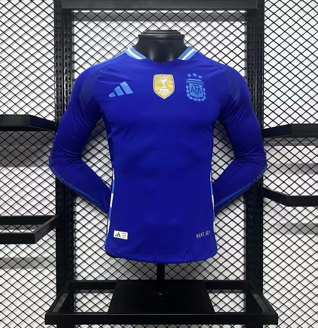 Argentina 2024/25 Away Long Sleeves Jersey – Player