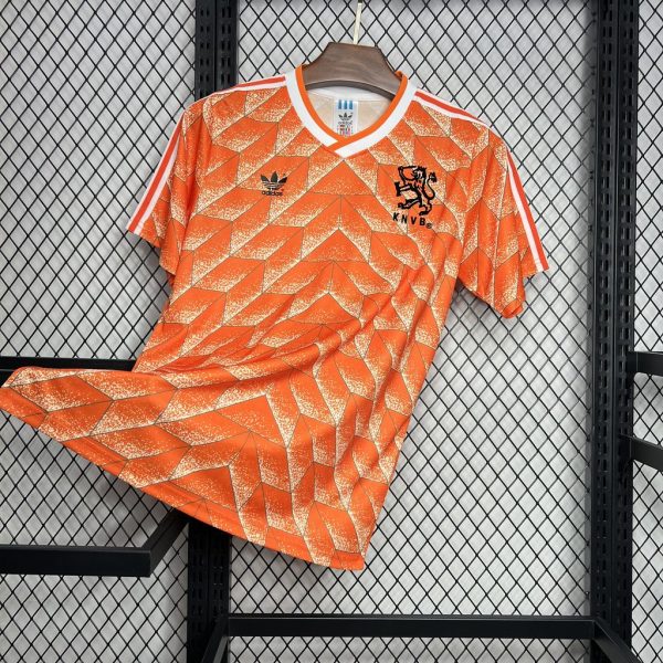 Netherlands 1988 Home Retro Jersey - 图片 9