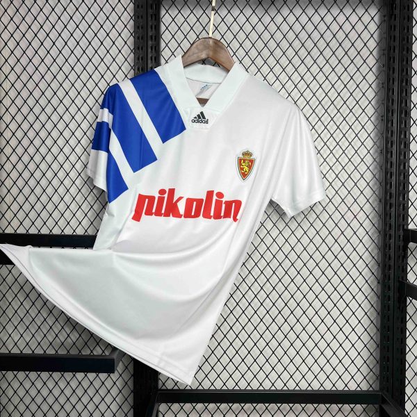 Real Zaragoza 1992/93 Home Retro Jersey - 图片 4