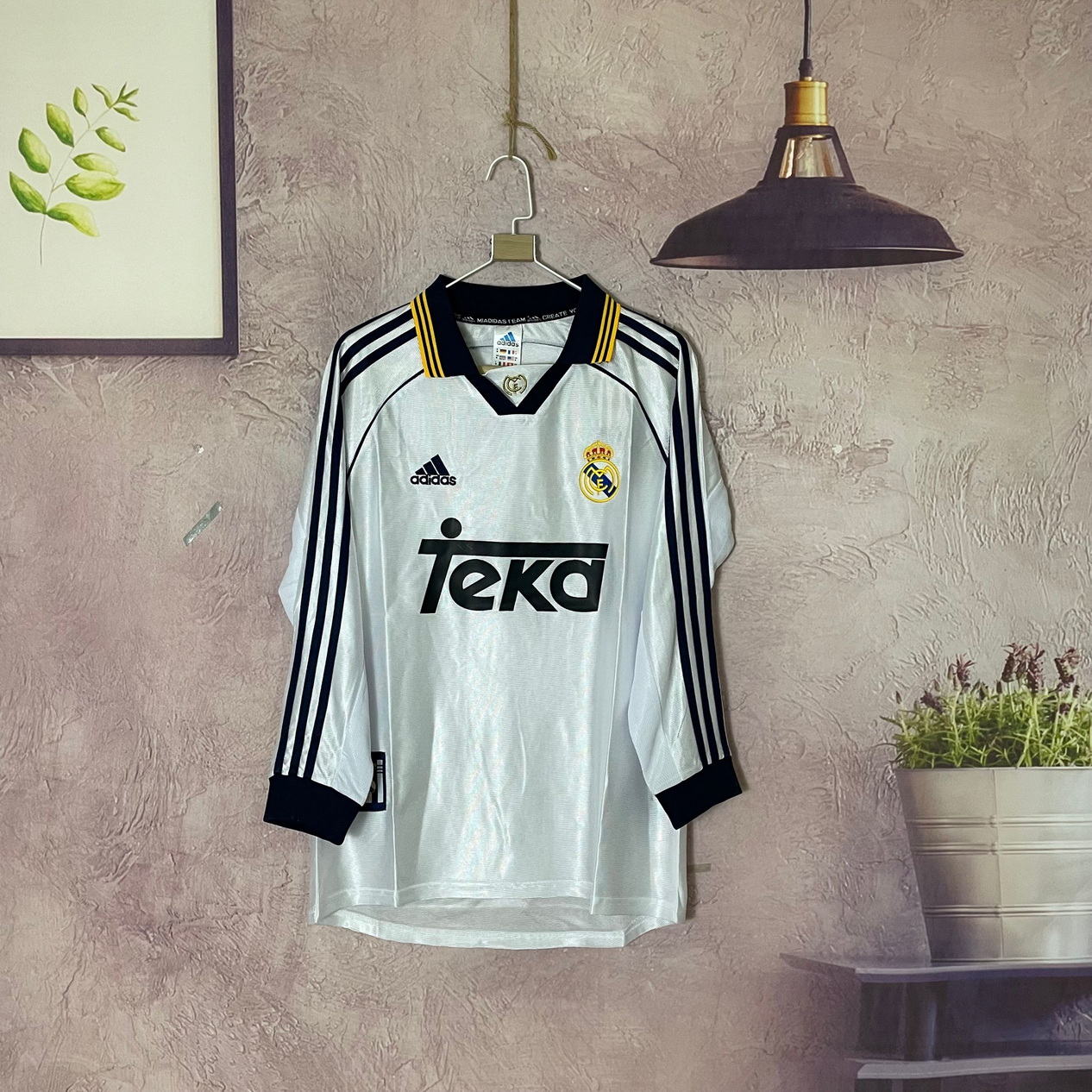 98-00 Real Madrid home long sleeve