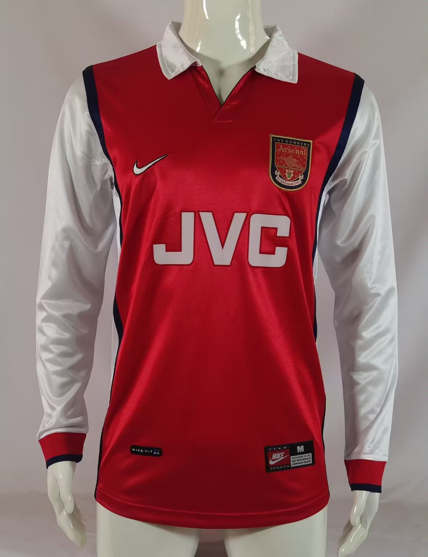 Long sleeve: 98-99 Arsenal home