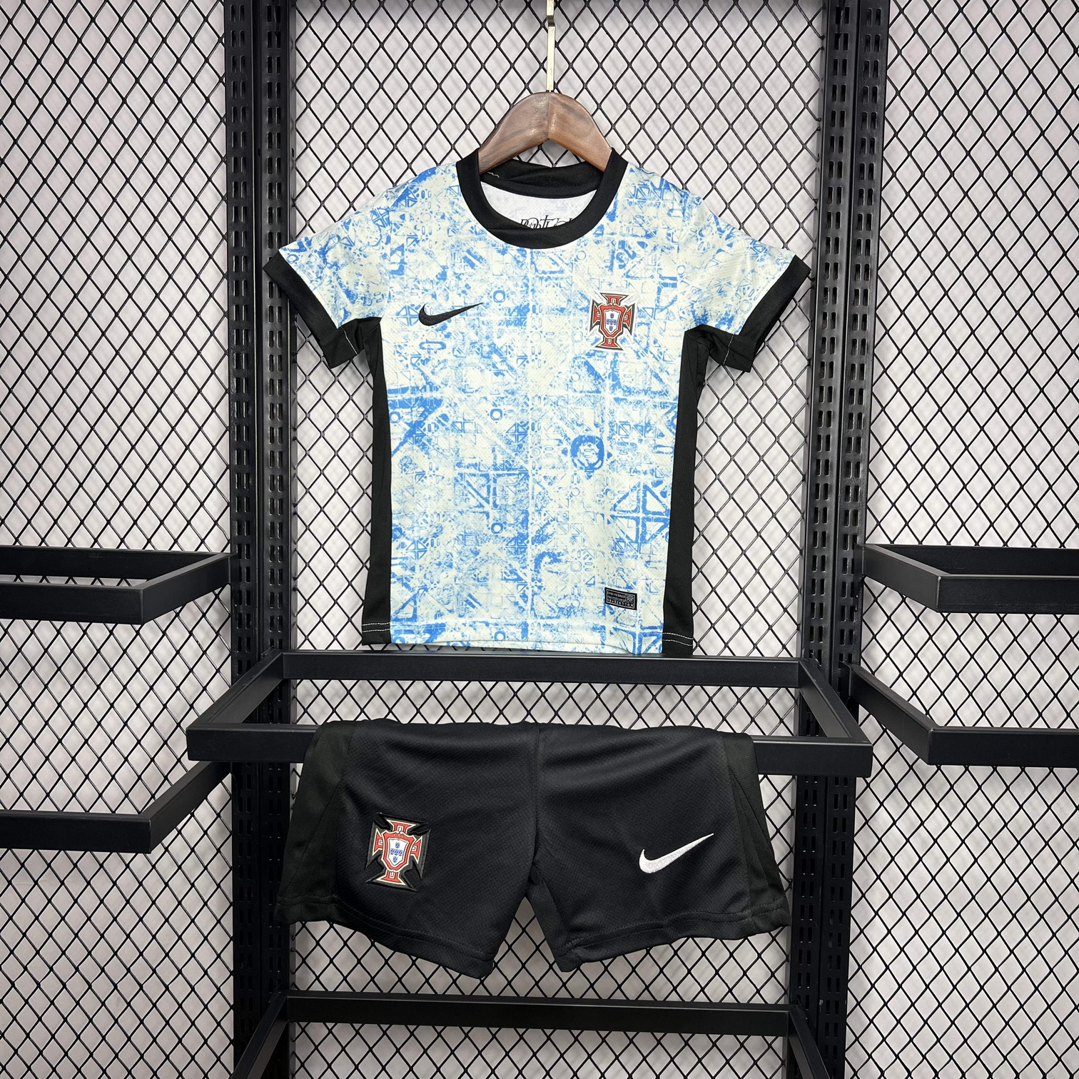 Portugal 2024/25 Euro Away Kids Kit