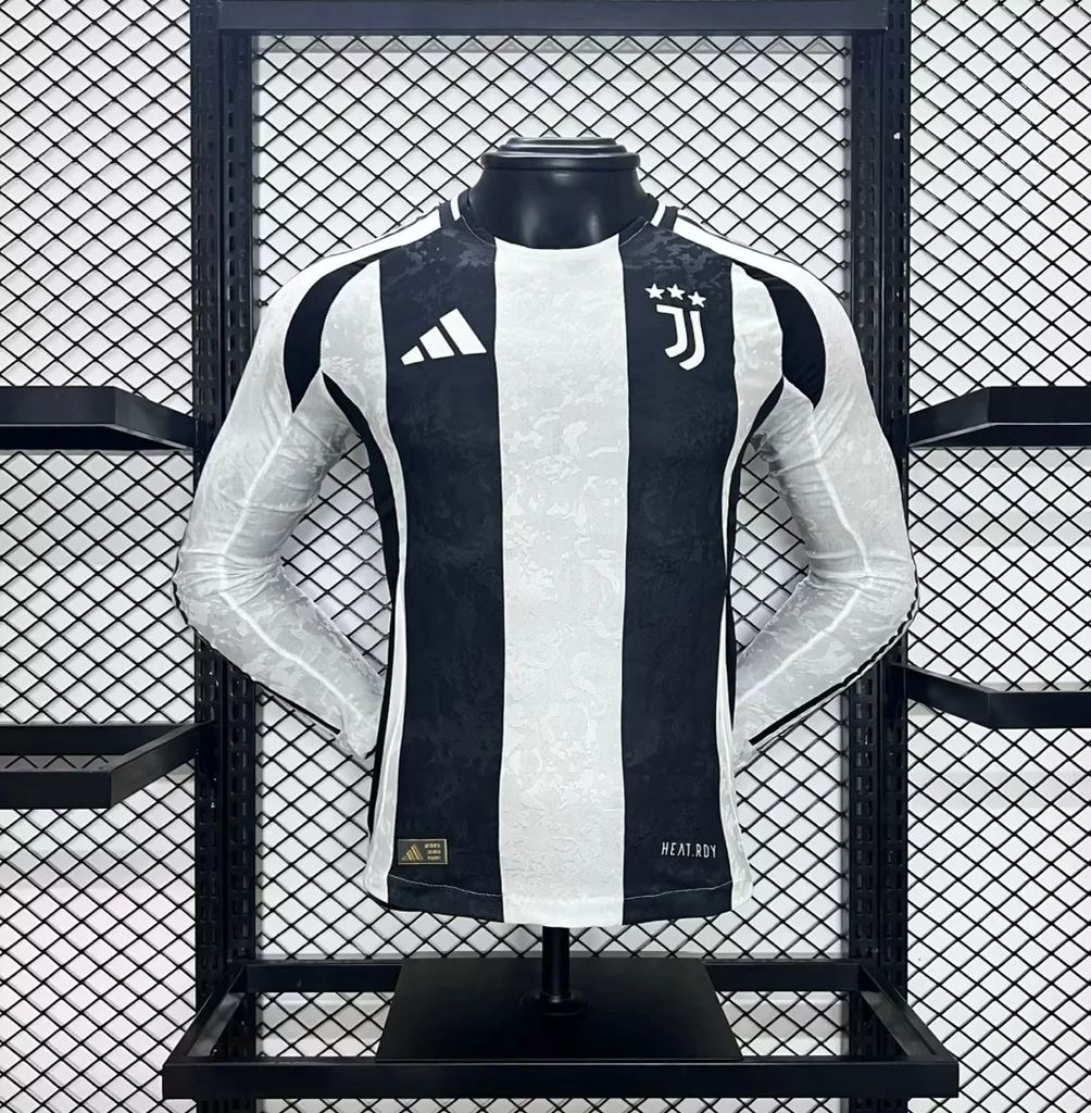 Juventus 2024/25 Home Long Sleeves Jersey Player Version