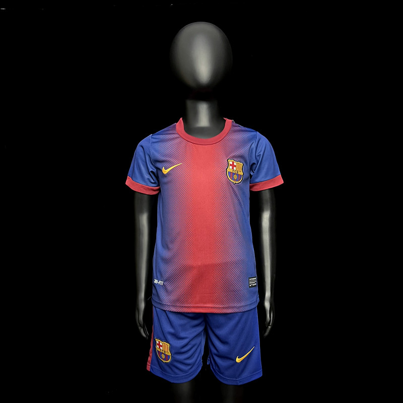Retro Barcelona 12/13 home kids