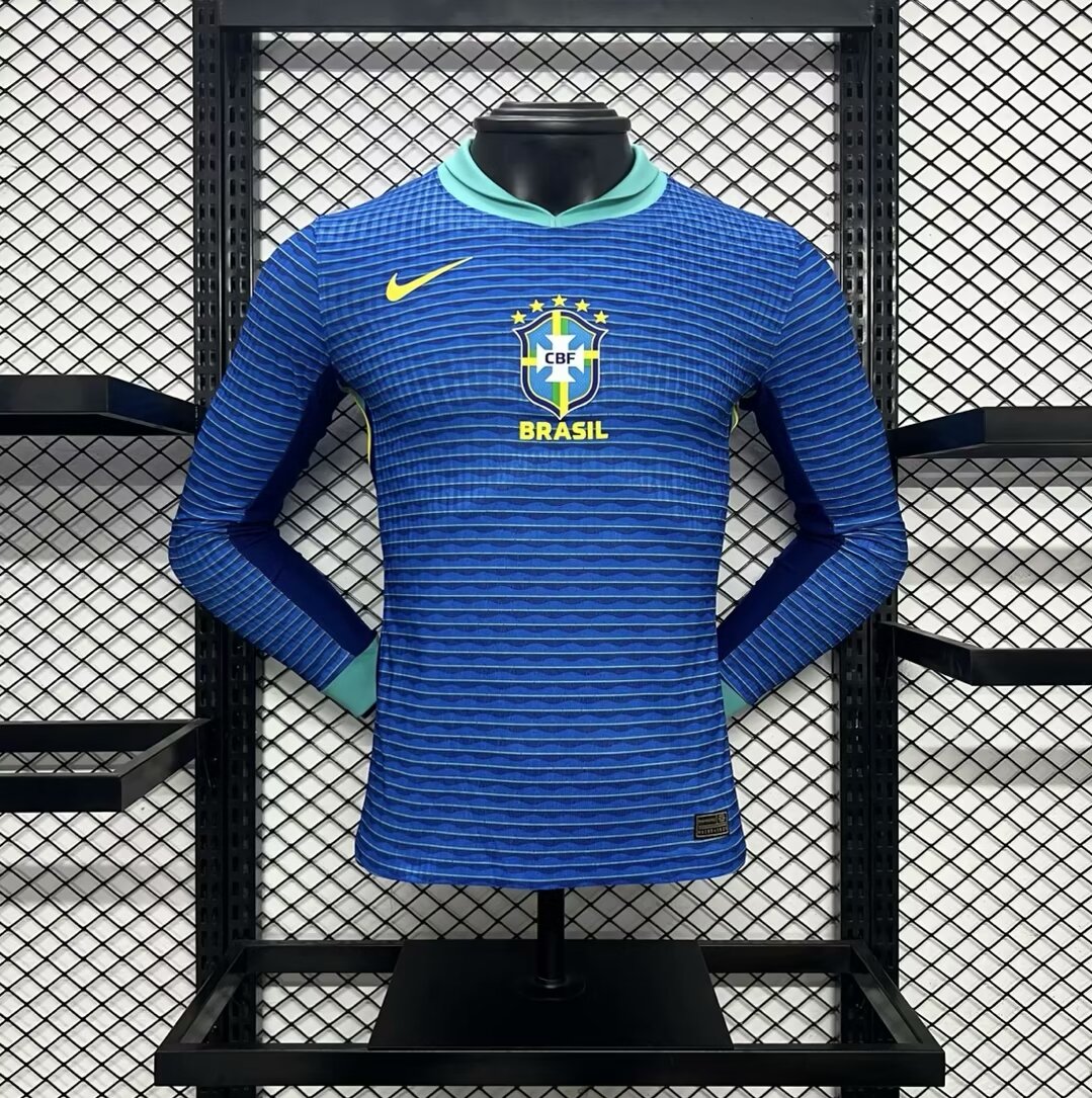 Brazil 2024/25 Away Long Sleeves Jersey – Player