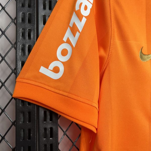 Corinthians 2010 Orange Color Retro Jersey - 图片 3