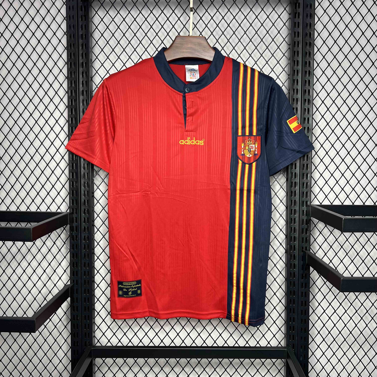 Spain 1996 Home Retro Jersey
