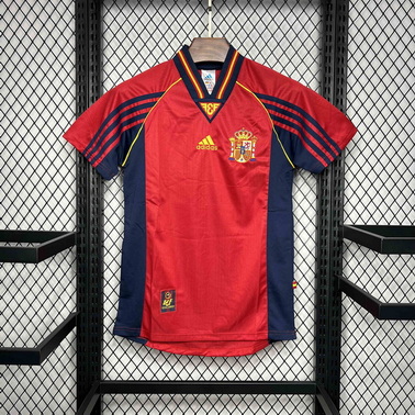 Spain 1998 Home Retro Jersey