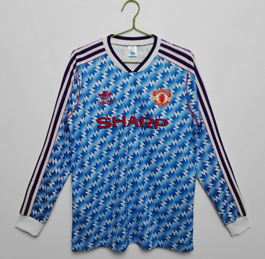 Long sleeve: Manchester United away 1990/92