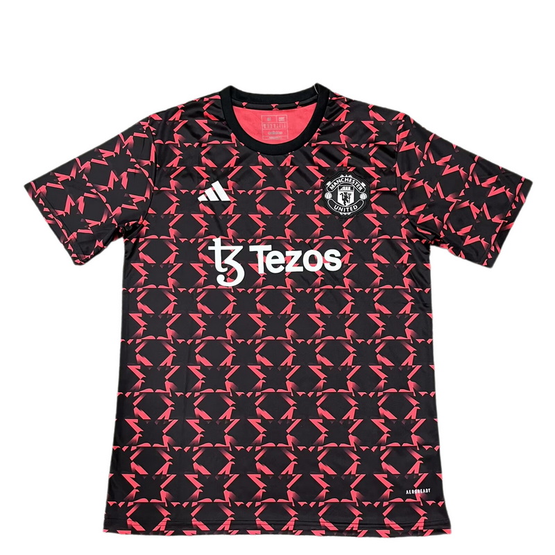 Manchester United 2024/25 Pre-Match Training Jersey Red Black