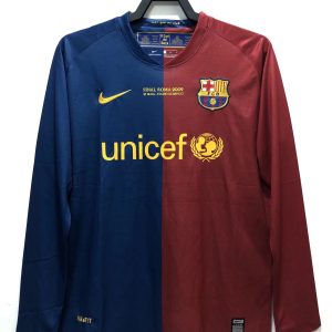 08/09 Barcelona Home Long Sleeve Champions League Edition