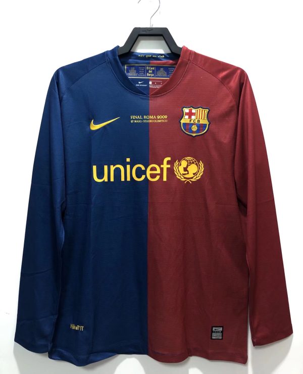 08/09 Barcelona Home Long Sleeve Champions League Edition