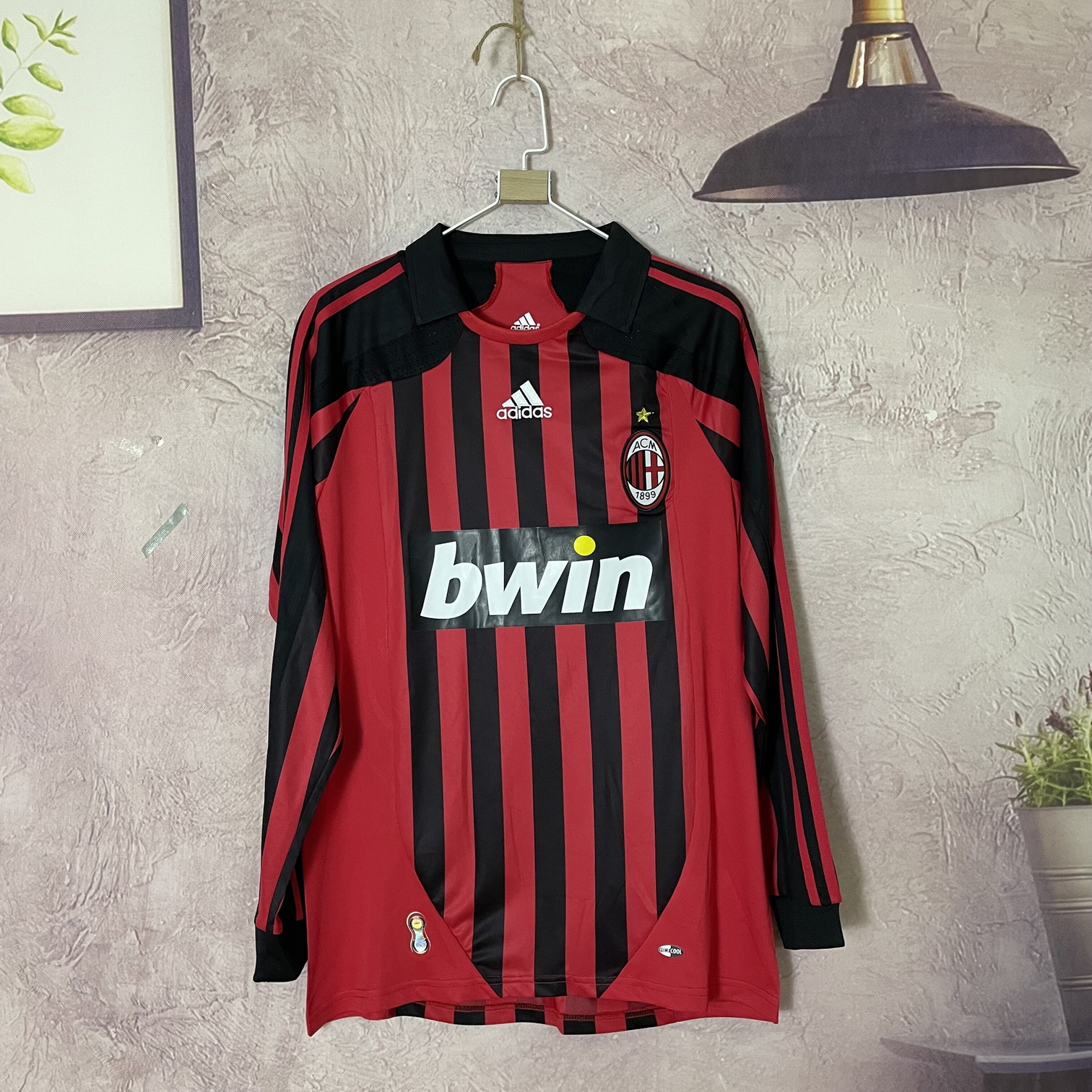 07/08AC Milan home long sleeve