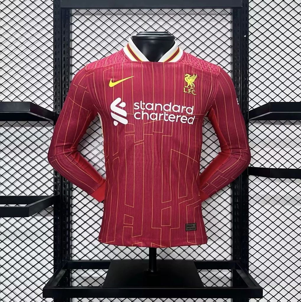 Liverpool 2024/25 Home Long Sleeves Jersey Player Version
